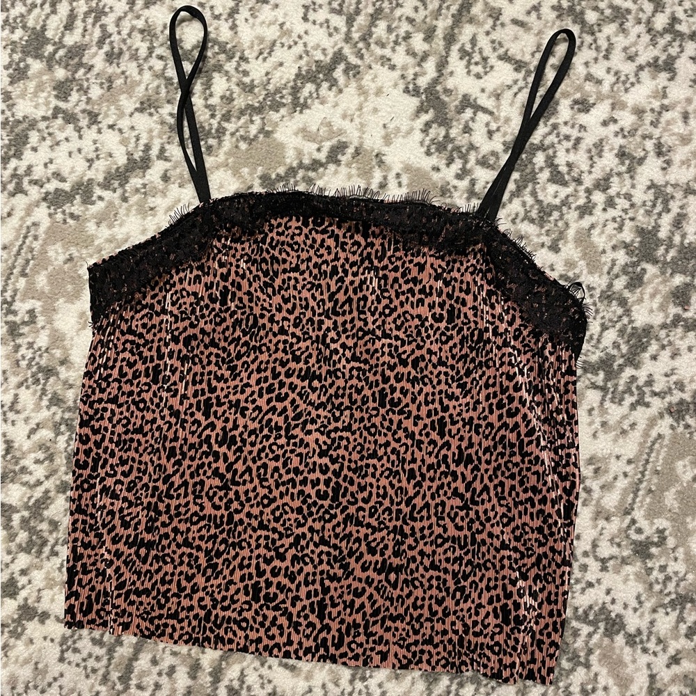 Miss Selfridge Leopard Cami
